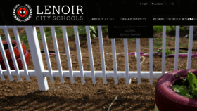 What Lenoircityschools.com website looked like in 2016 (7 years ago)