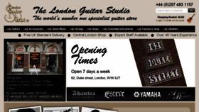What Londonguitarstudio.com website looked like in 2016 (7 years ago)