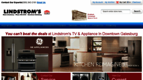 What Lindstromstvandappliance.com website looked like in 2016 (7 years ago)