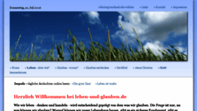 What Leben-und-glauben.de website looked like in 2016 (7 years ago)