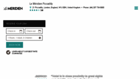 What Lemeridienpiccadilly.co.uk website looked like in 2016 (7 years ago)