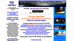 What Laketahoerecreation.com website looked like in 2016 (7 years ago)