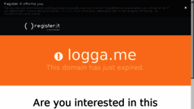 What Logga.me website looked like in 2016 (7 years ago)