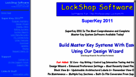 What Lockshopsoftware.com website looked like in 2016 (7 years ago)