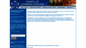 What Lutheran.org.uk website looked like in 2016 (7 years ago)