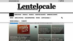 What Lentelocale.it website looked like in 2016 (7 years ago)