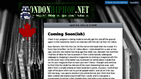 What Londonhiphop.net website looked like in 2016 (7 years ago)