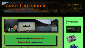 What Lakecuyamaca.org website looked like in 2016 (7 years ago)