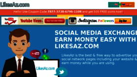 What Likesaz.com website looked like in 2016 (7 years ago)