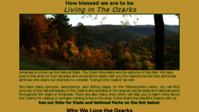What Livingintheozarks.com website looked like in 2016 (7 years ago)
