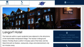 What Langorfhotel.com website looked like in 2016 (7 years ago)