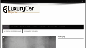 What Luxurycarmagazine.com website looked like in 2016 (7 years ago)