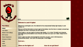 What Landolights.com website looked like in 2016 (7 years ago)