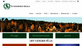 What Lundsbergsskola.se website looked like in 2016 (7 years ago)