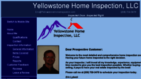What Lybeckhomeinspection.com website looked like in 2016 (7 years ago)