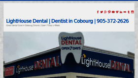 What Lighthousedental.ca website looked like in 2016 (7 years ago)