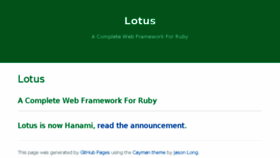 What Lotusrb.org website looked like in 2016 (7 years ago)