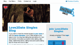 What Love2datesingles.com website looked like in 2016 (7 years ago)