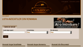 What Lista-avocati.ro website looked like in 2016 (7 years ago)