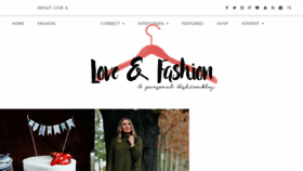 What Loveandfashion.net website looked like in 2016 (7 years ago)