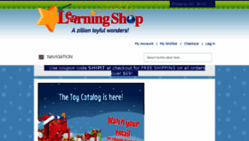 What Learningshop.com website looked like in 2016 (7 years ago)