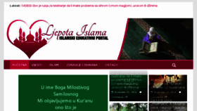 What Ljepota-islama.net website looked like in 2016 (7 years ago)