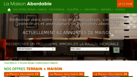 What Lamaisonabordable.fr website looked like in 2016 (7 years ago)