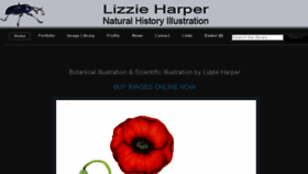 What Lizzieharper.co.uk website looked like in 2016 (7 years ago)