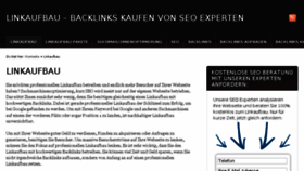 What Linkaufbau.net website looked like in 2016 (7 years ago)