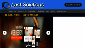 What Lastsolutions.com.au website looked like in 2016 (7 years ago)