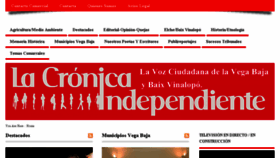 What Lacronicaindependiente.com website looked like in 2016 (7 years ago)