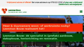 What Leenmanbouw.nl website looked like in 2016 (9 years ago)