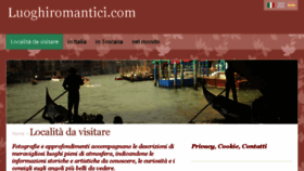 What Luoghiromantici.com website looked like in 2016 (7 years ago)