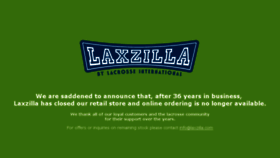 What Laxzilla.com website looked like in 2016 (7 years ago)
