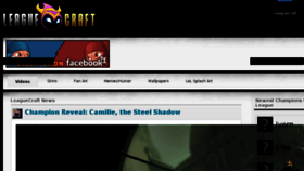 What Leaguecraft.com website looked like in 2016 (7 years ago)