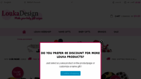 What Loukadesign.co.uk website looked like in 2016 (7 years ago)