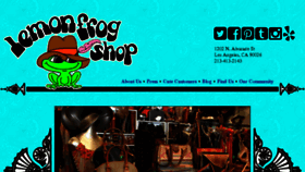 What Lemonfrogshop.com website looked like in 2016 (7 years ago)