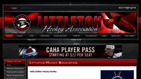 What Littletonhockey.org website looked like in 2016 (7 years ago)