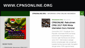 What Lowongancpns.org website looked like in 2016 (7 years ago)