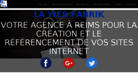 What La-web-fabrik.fr website looked like in 2016 (7 years ago)