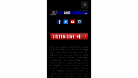 What Liveandloudradio.com website looked like in 2016 (7 years ago)