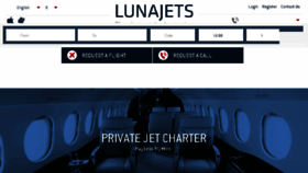 What Lunajets.com website looked like in 2016 (7 years ago)