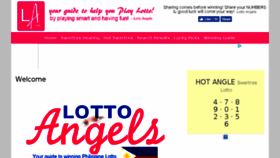 What Lottoangels.com website looked like in 2016 (7 years ago)