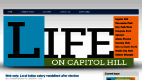 What Lifeoncaphill.com website looked like in 2016 (7 years ago)