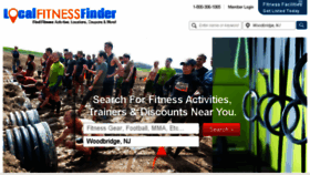 What Localfitnessfinder.com website looked like in 2016 (7 years ago)