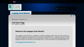 What Languagecoachnetwork.com website looked like in 2016 (7 years ago)