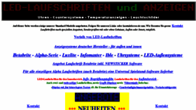 What Led-laufschriften.de website looked like in 2016 (7 years ago)