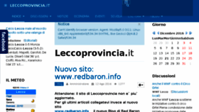 What Leccoprovincia.it website looked like in 2016 (7 years ago)