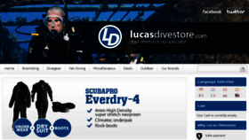 What Lucasdivestore.com website looked like in 2016 (7 years ago)