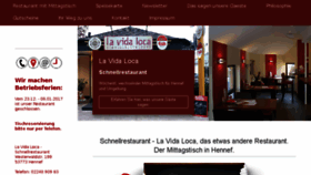 What La-vida-loca-restaurant.de website looked like in 2016 (7 years ago)